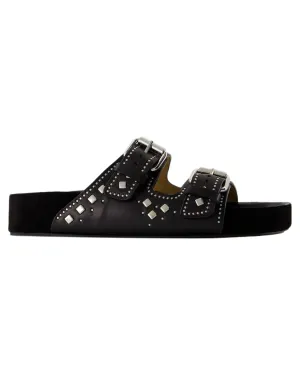 Anny Studded Leather Slides