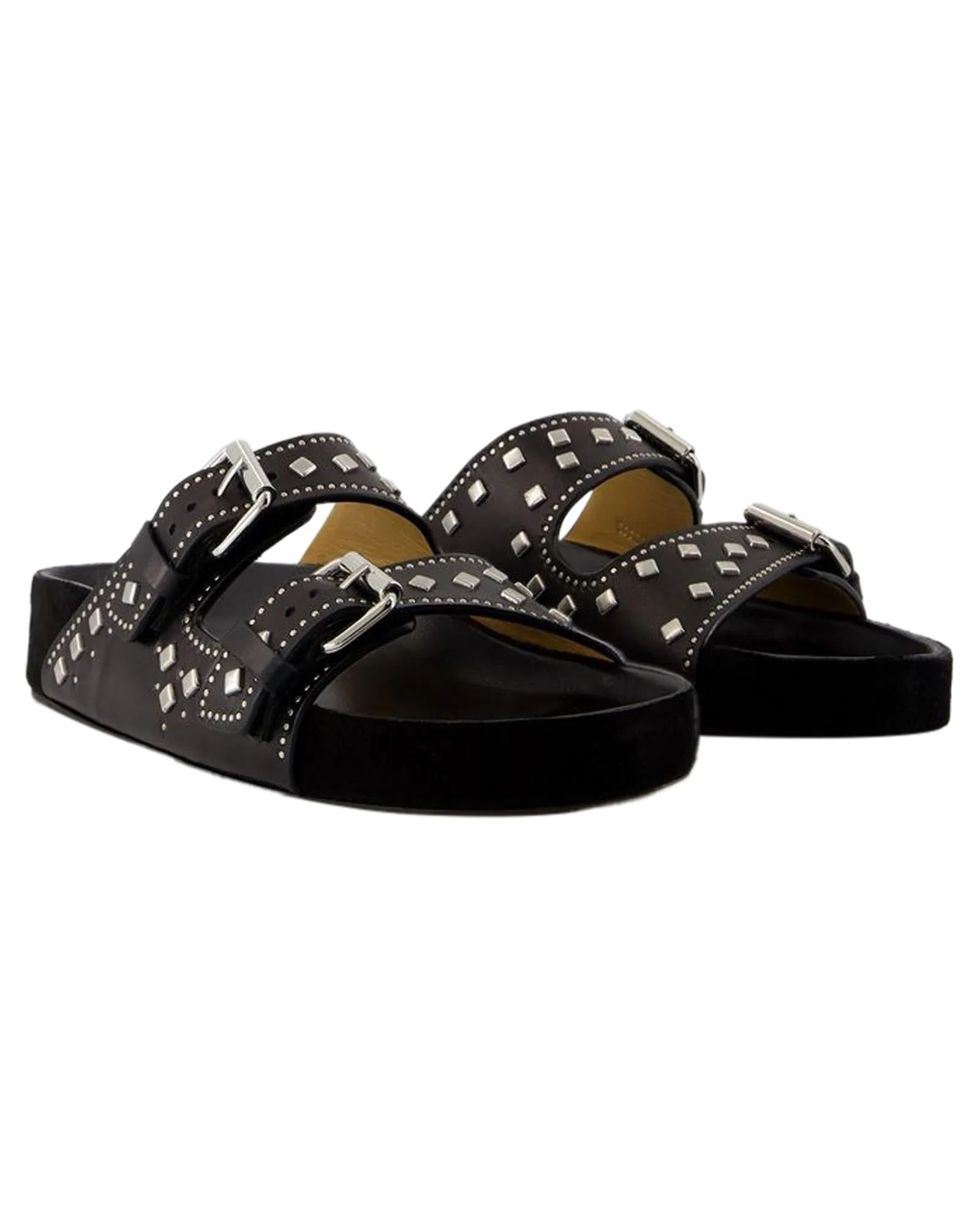 Anny Studded Leather Slides