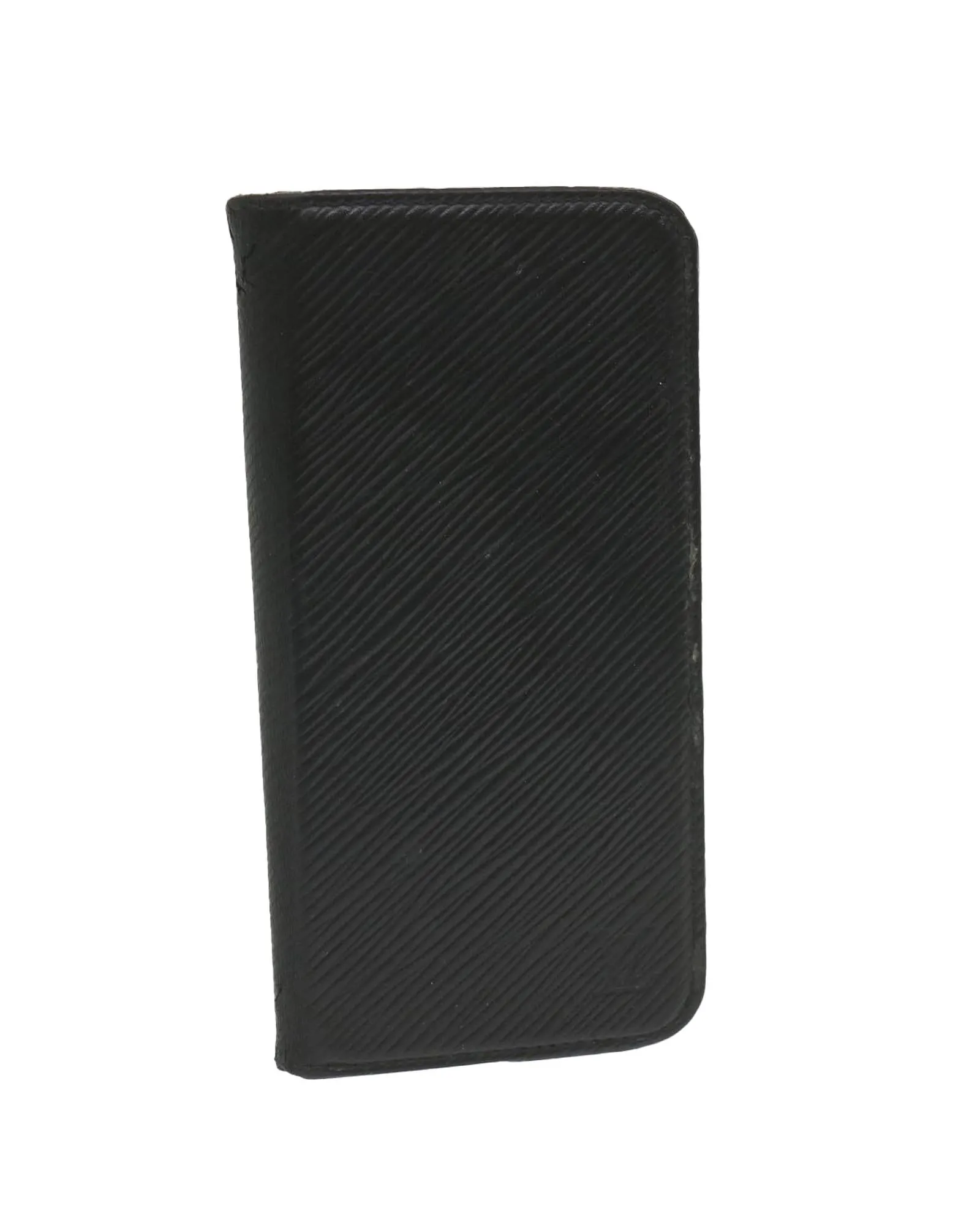 Black Epi Leather iPhone Case with Accessories - Used