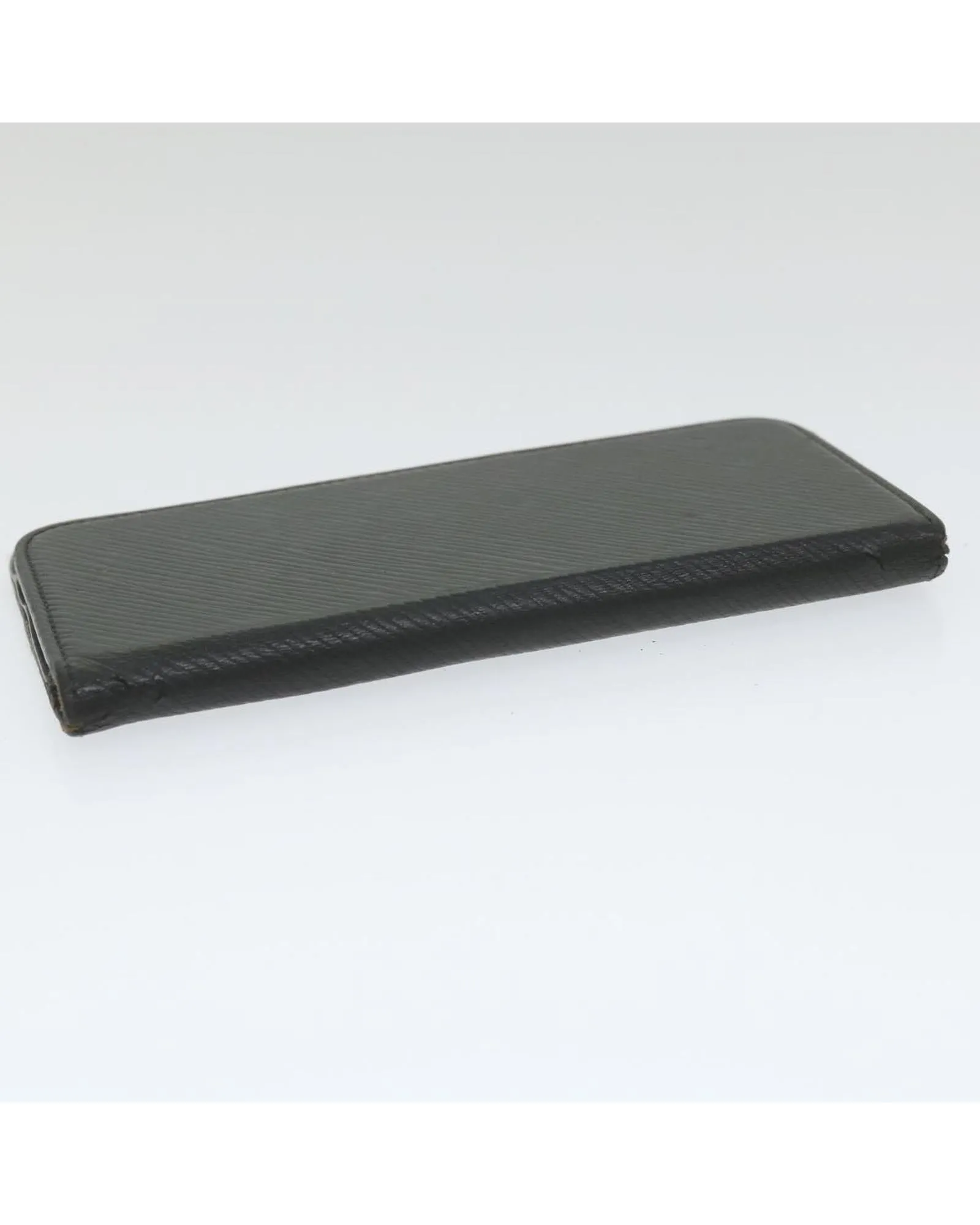 Black Epi Leather iPhone Case with Accessories - Used