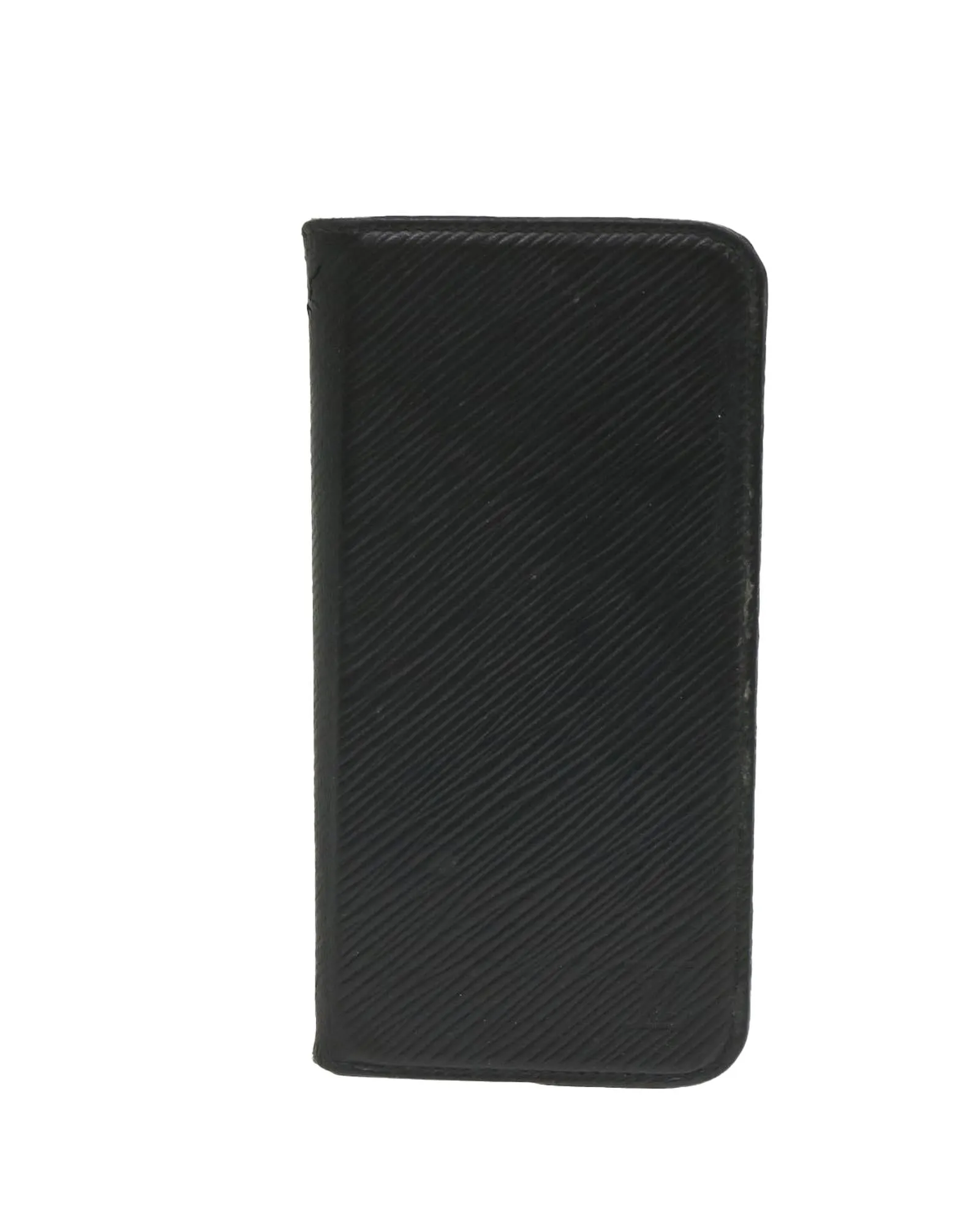 Black Epi Leather iPhone Case with Accessories - Used