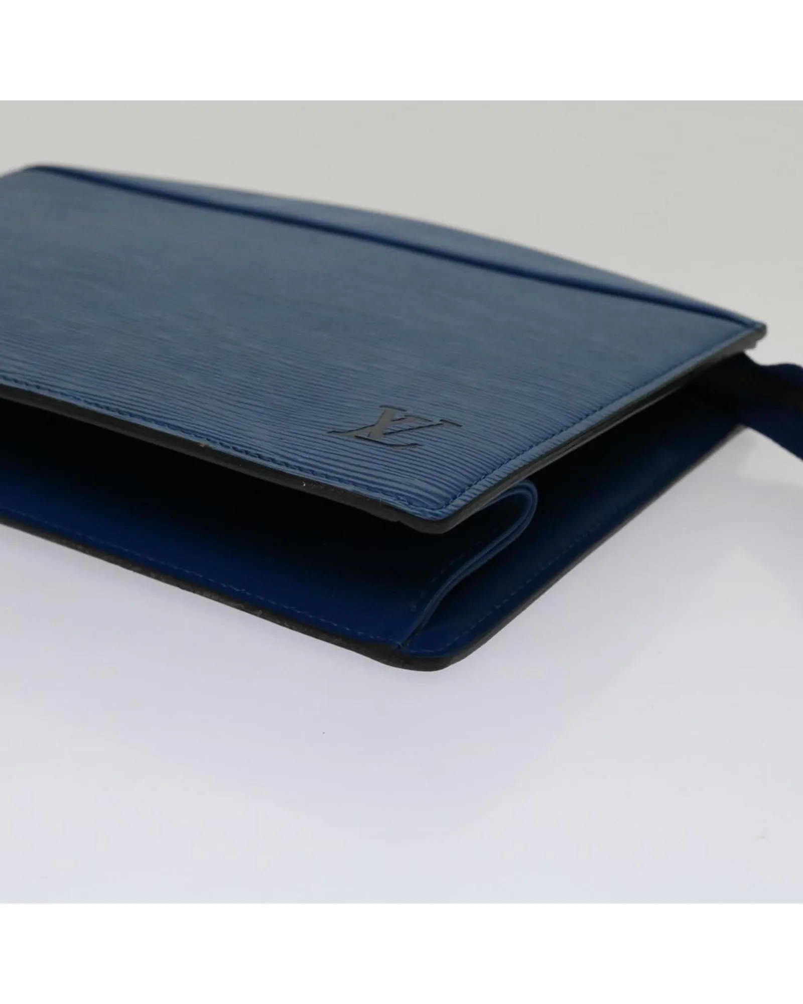 Blue Epi Leather Pouch with Accessories and Serial No. MI1905