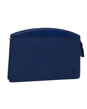 Blue Epi Leather Pouch with Accessories and Serial No. MI1905