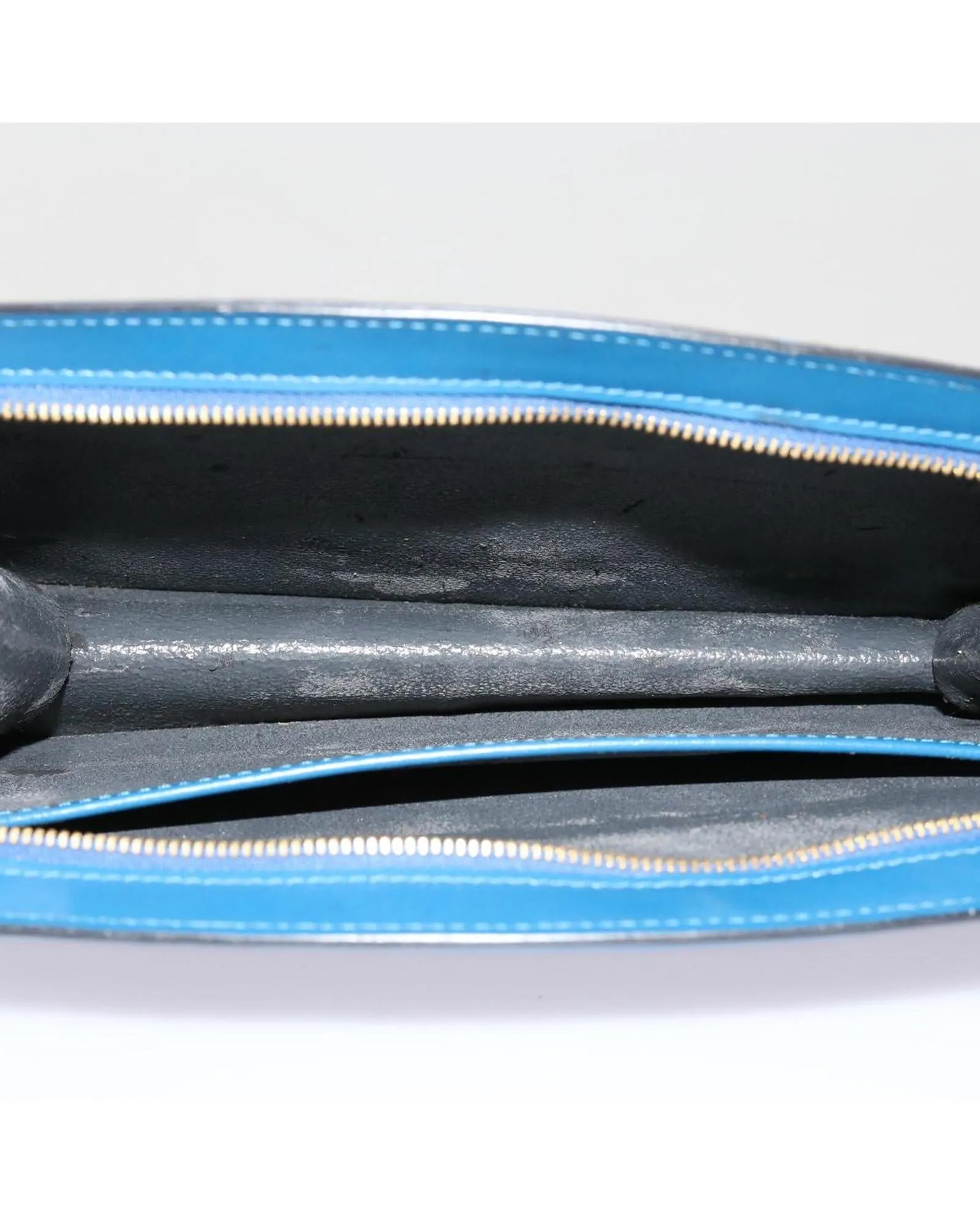 Blue Epi Leather Pouch with Accessories and Serial No. MI1905