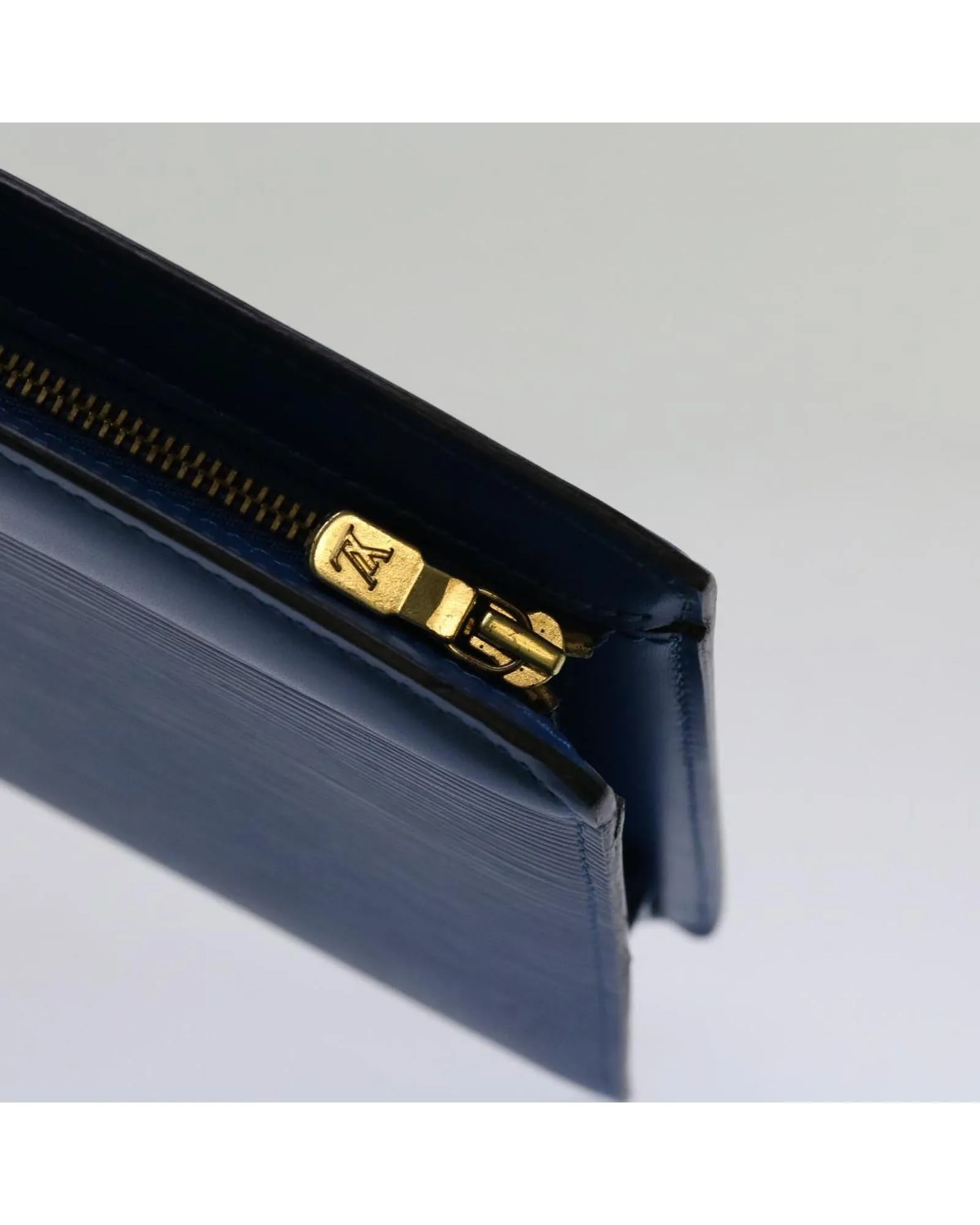 Blue Epi Leather Pouch with Accessories and Serial No. MI1905