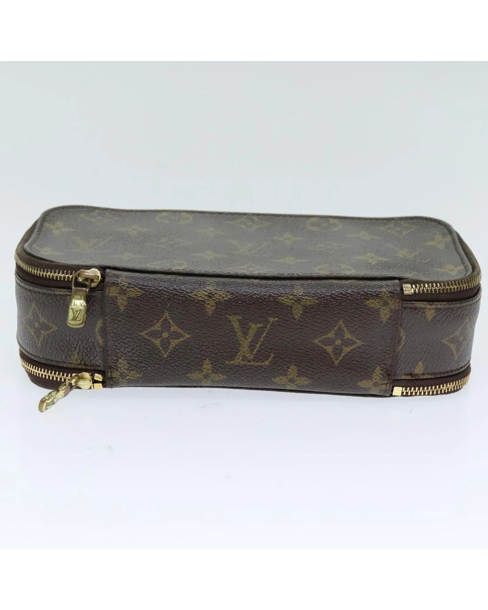 Canvas Monogram Cosmetic Pouch with Accessories - Rank C