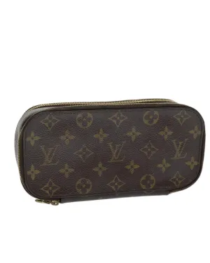 Canvas Monogram Cosmetic Pouch with Accessories - Rank C