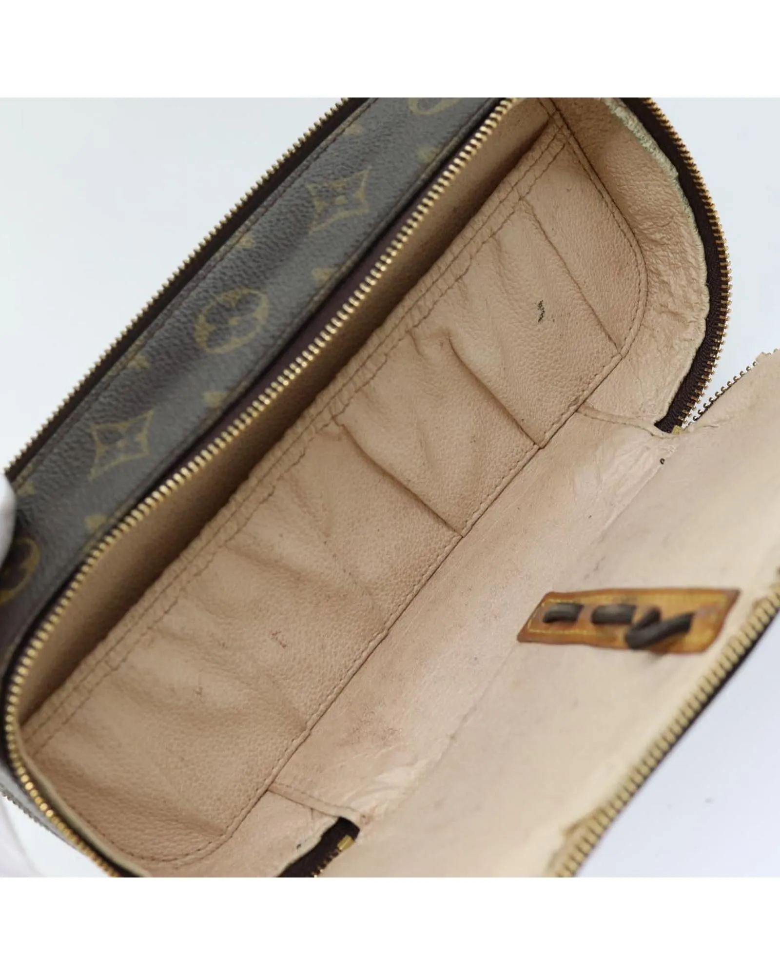 Canvas Monogram Cosmetic Pouch with Accessories - Rank C