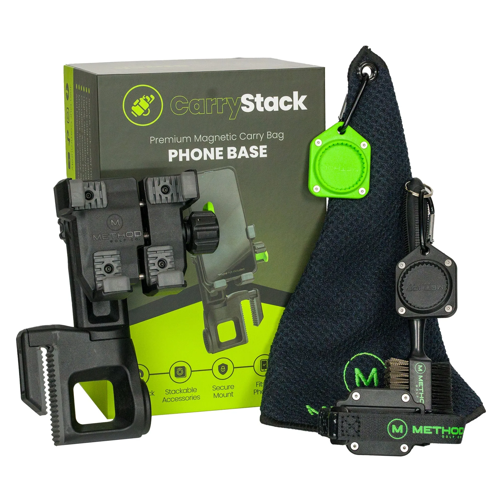 CarryStack Magnetic Golf Bag Phone Holder Pro Pack - $159 Value!
