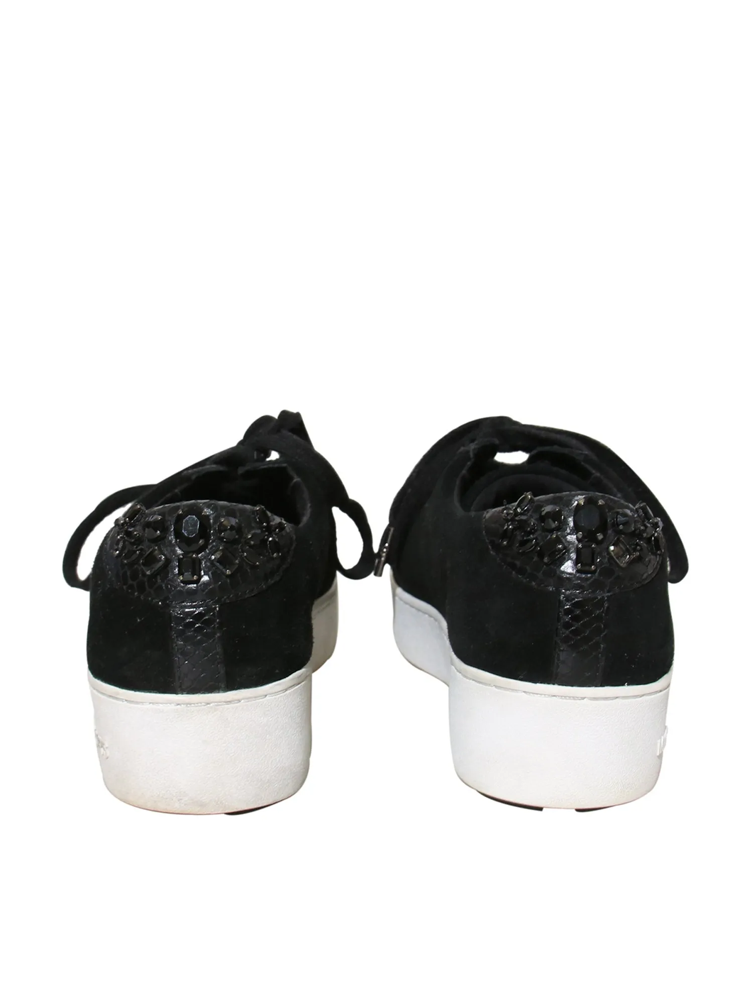 Embellished Suede Sneakers