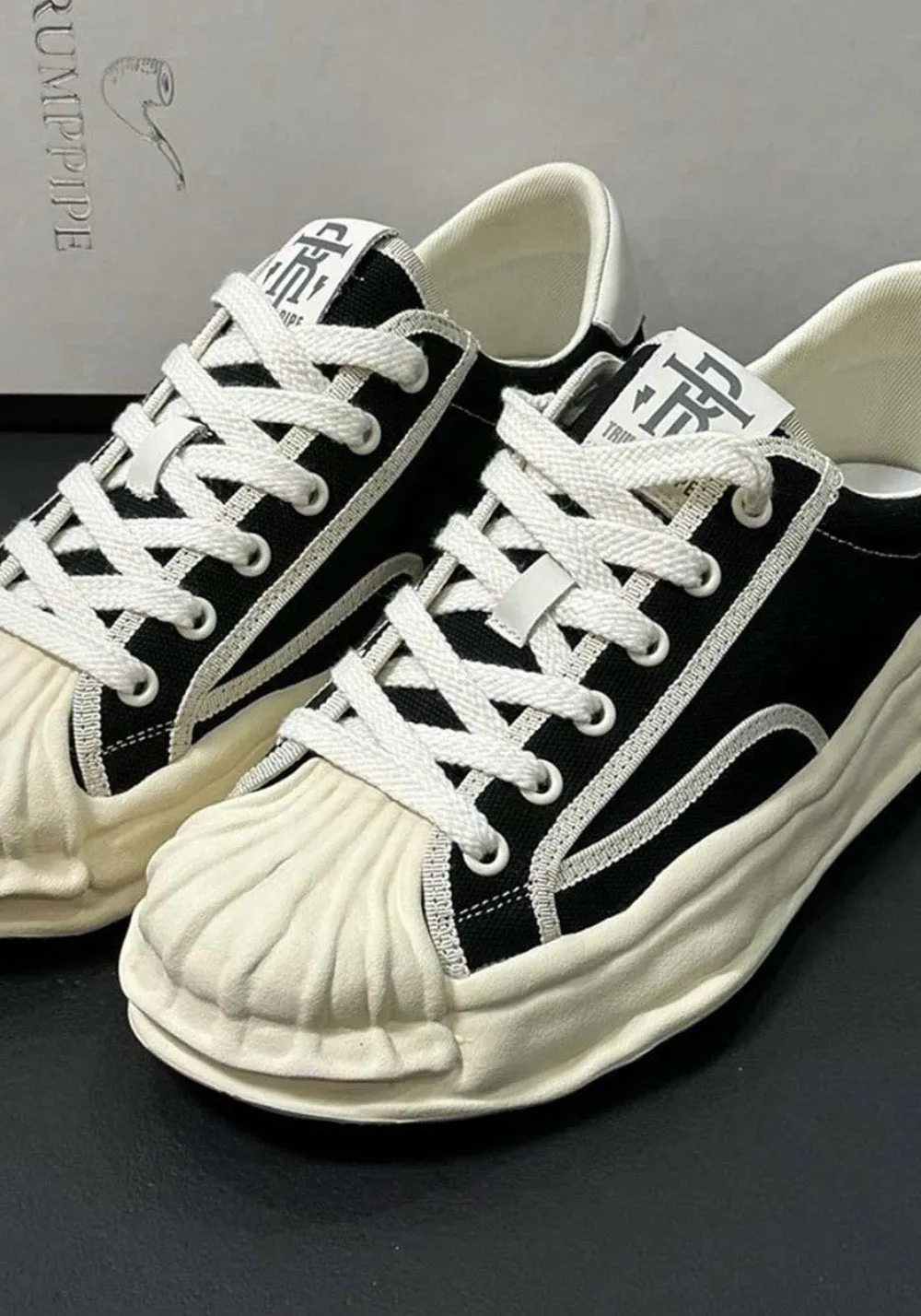 TRUMPPIPEMelted Shell-Toe Sneakers