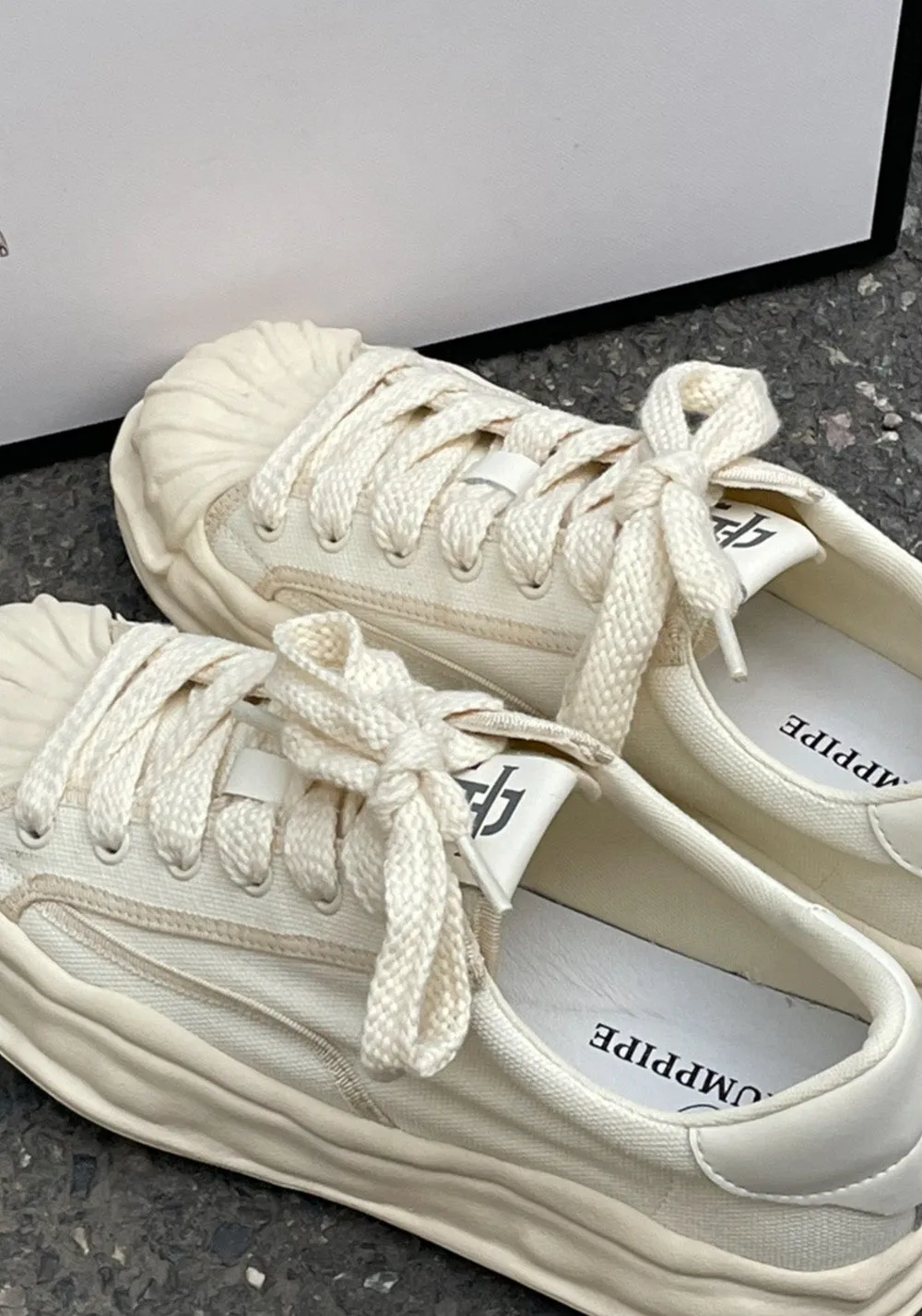 TRUMPPIPEMelted Shell-Toe Sneakers