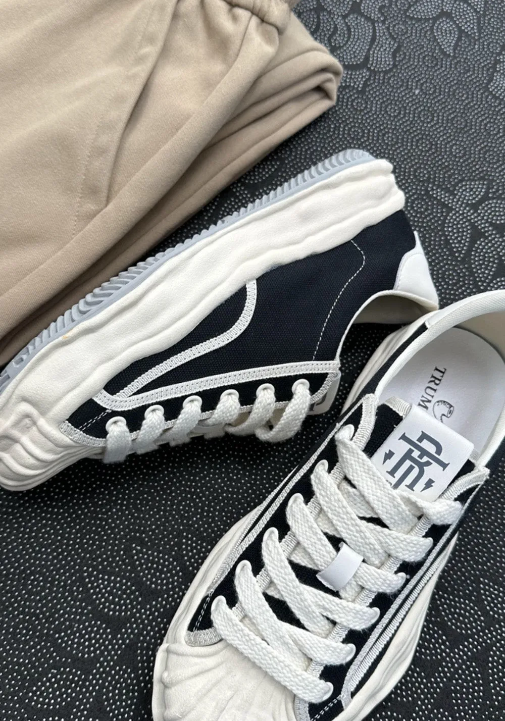 TRUMPPIPEMelted Shell-Toe Sneakers